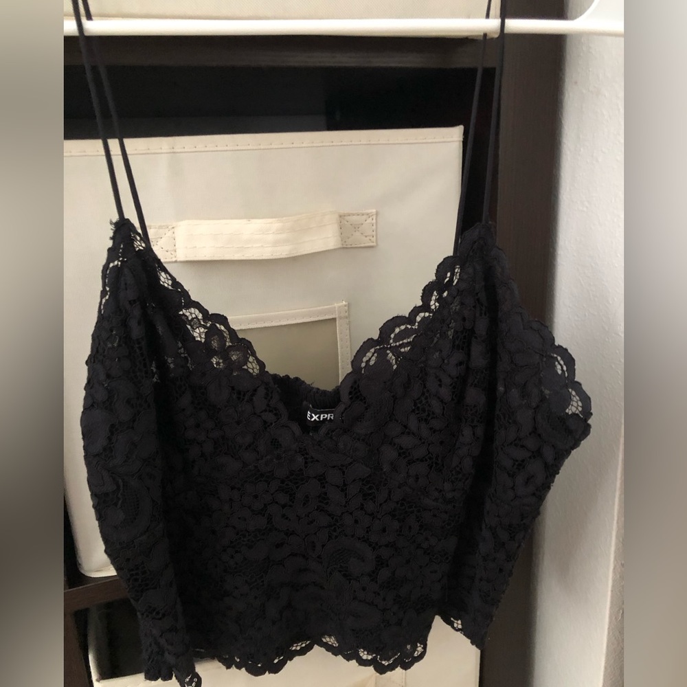 Express Lace Crop Cami